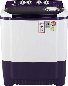 LG 8 Kg 5 Star Semi-Automatic Top Loading Washing Machine (P8035SPMZ, Purple, Collar Scrubber)